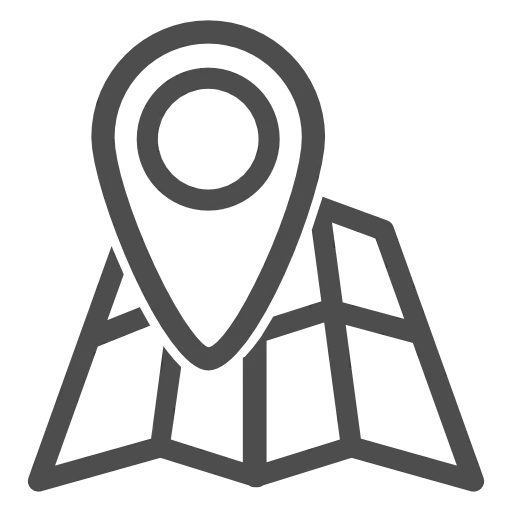 Icono de mapa con marcador